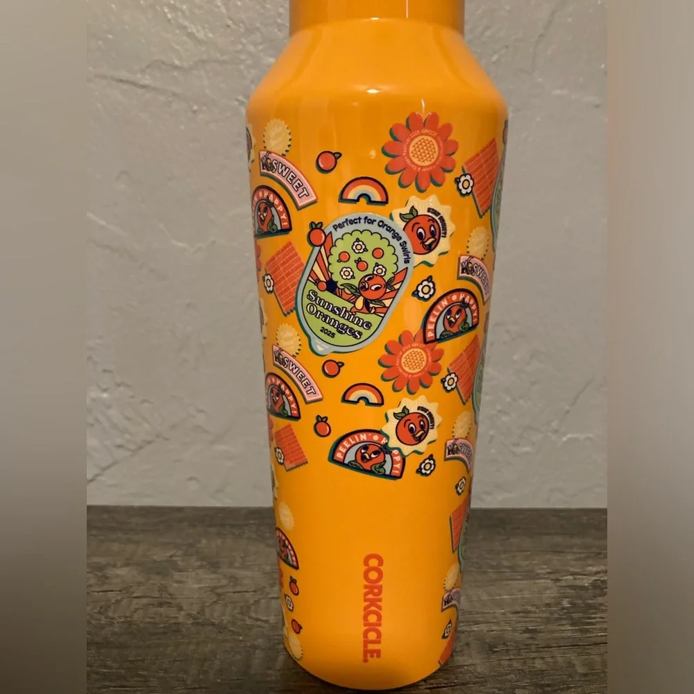 Epcot International Flower and Garden Orange Bird Corkcicle Water Bottle - Picture 8 of 11
